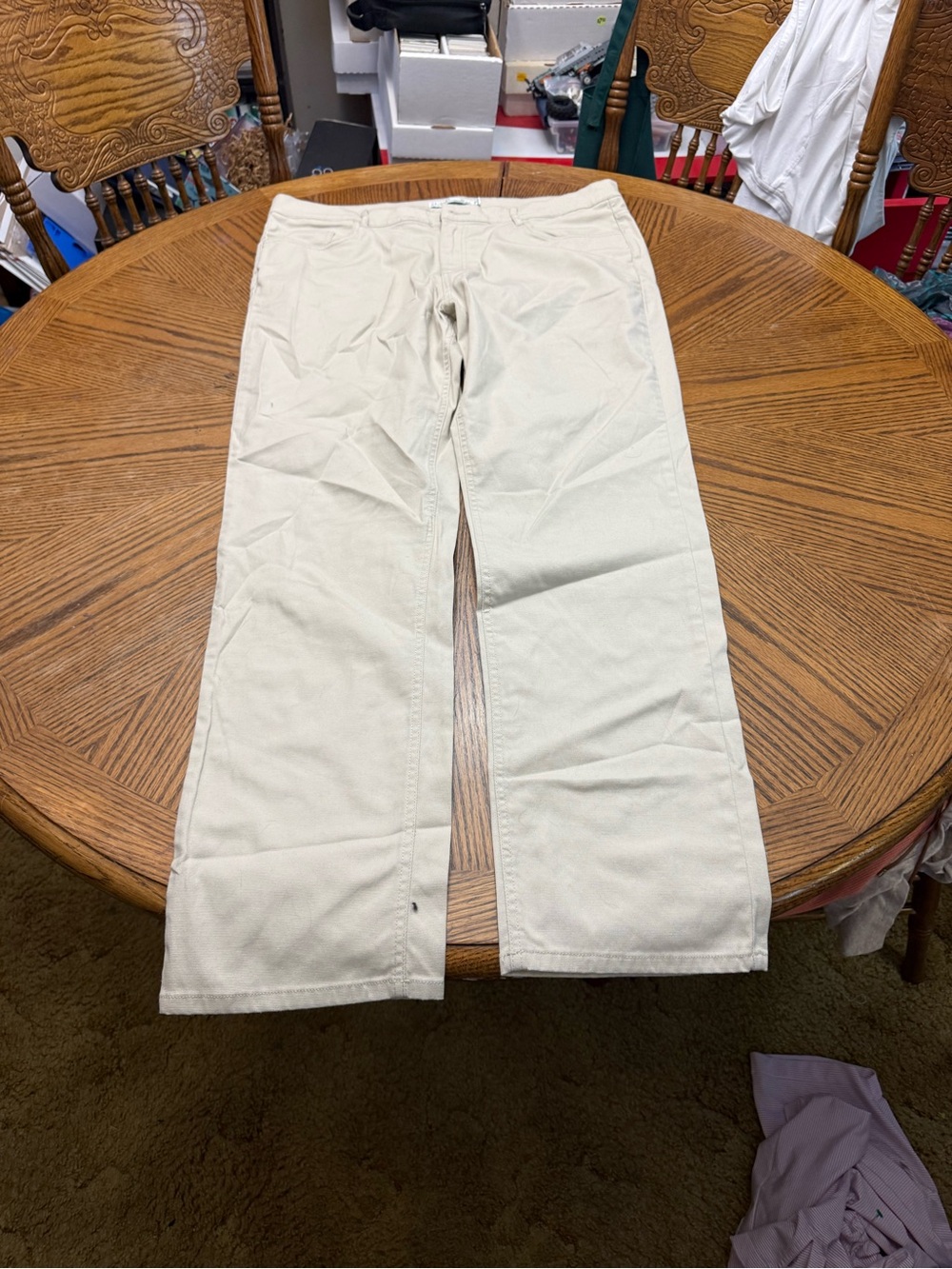 Criquet Men's Cream Chinos